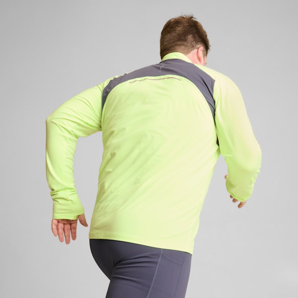 Haut PUMA RUN CLOUDSPUN à fermeture éclair quart de longueur Homme, Fizzy Apple, extralarge