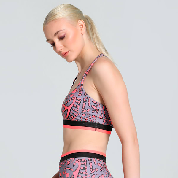 MOVE HYPERNATURAL Women's Low-Impact Training Bra, Sunset Glow-Concept AOP, extralarge-IND