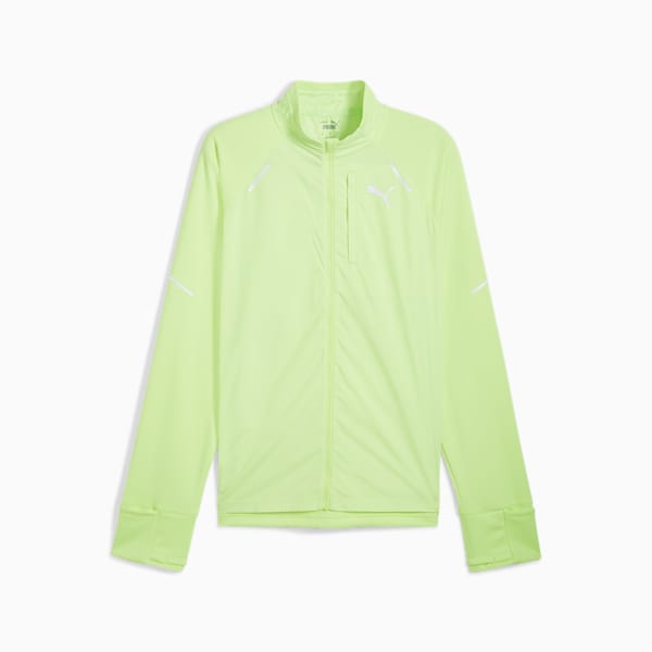 PUMA RUN Grid Fleece Jacket Men, Fizzy Apple, extralarge