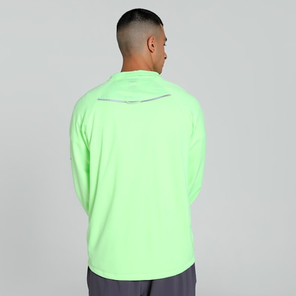 RUN Grid Fleece Men's Running Jacket, Fizzy Apple, extralarge-IND