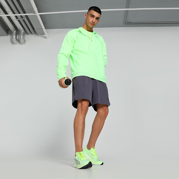 RUN Grid Fleece Men's Running Jacket, Fizzy Apple, extralarge-IND