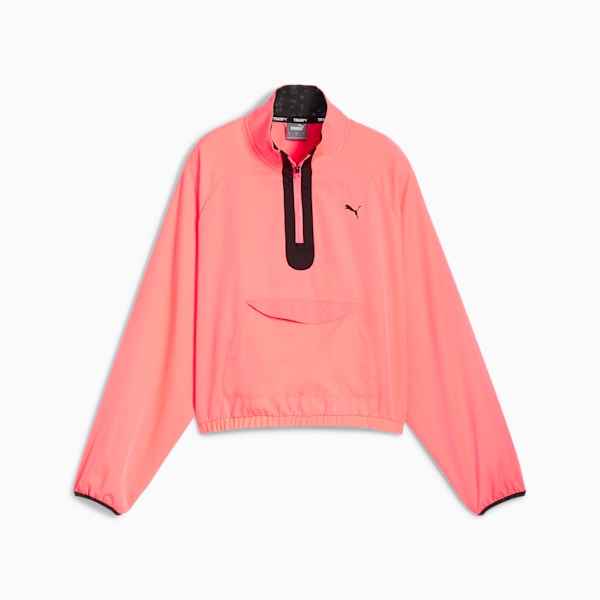 Veste tissée demi-zippée HYPERNATURAL Femme, Sunset Glow, extralarge