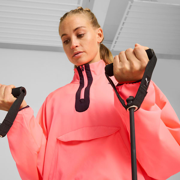 Veste tissée demi-zippée HYPERNATURAL Femme, Sunset Glow, extralarge