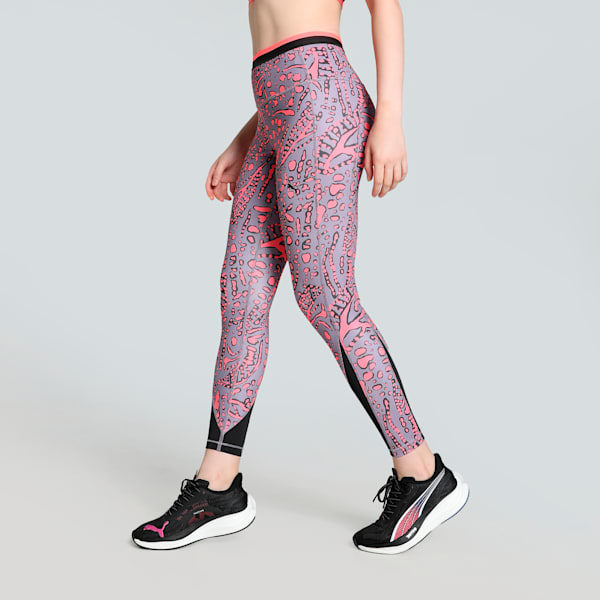 HYPERNATURAL Women's High-Waist 7/8 Tights, Sunset Glow-AOP, extralarge