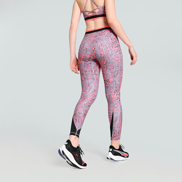 HYPERNATURAL Women's High-Waist 7/8 Tights, Sunset Glow-AOP, extralarge
