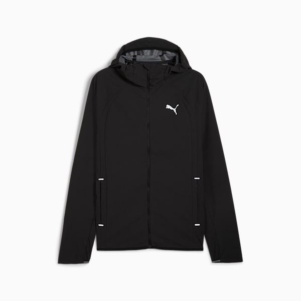 PUMA RUN Men's Rain Jacket, PUMA Black, extralarge