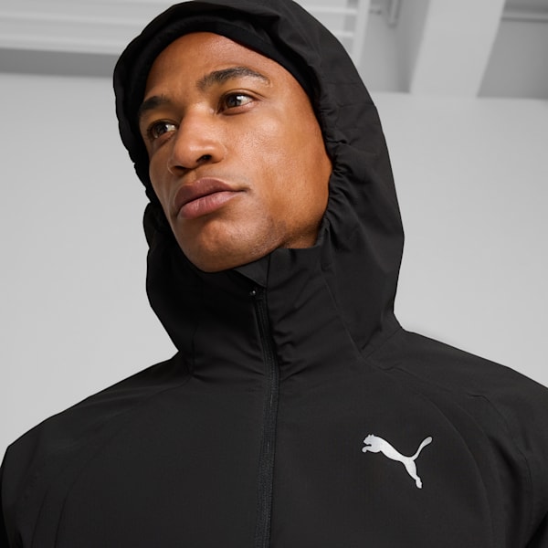 PUMA RUN Men's Rain Jacket, PUMA Black, extralarge