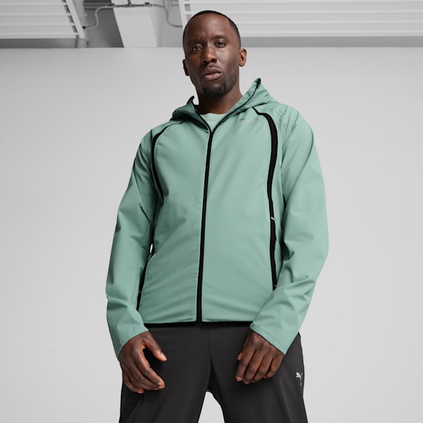 PUMA RUN Men's Rain Jacket, Green Moon, extralarge