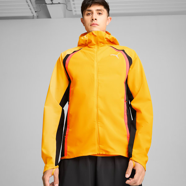 PUMA RUN Men's Rain Jacket, Sun Stream, extralarge