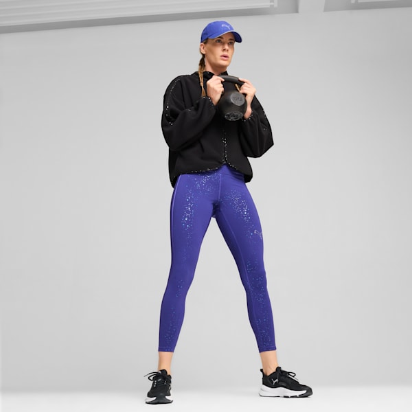 Sudadera polar de entrenamiento con cremallera completa para mujer, PUMA Black, extralarge