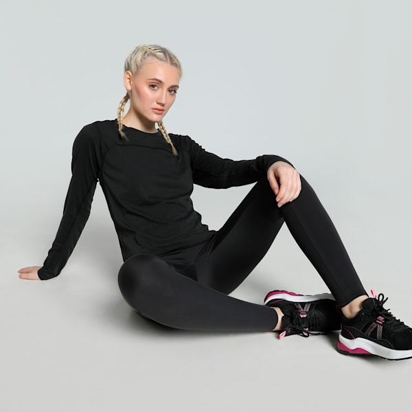 SEASONS Tech Wool Long Sleeve Women's Running Tee, PUMA Black, extralarge-IND