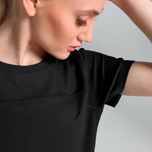SEASONS Women's Running Tee, PUMA Black, extralarge-IND