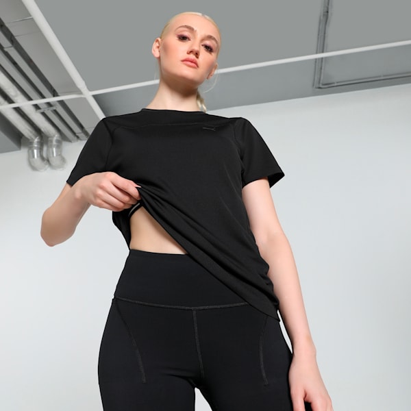 SEASONS Women's Running Tee, PUMA Black, extralarge-IND