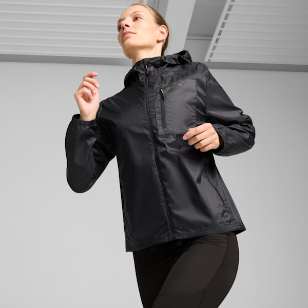 SEASONS Women's Running Jacket, PUMA Black, extralarge