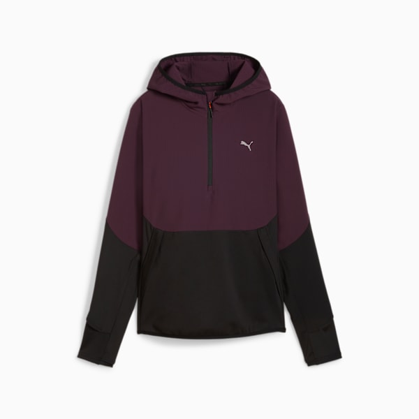 SEASONS Hybrid Half Zip Women, PUMA Black-Midnight Plum, extralarge-GBR