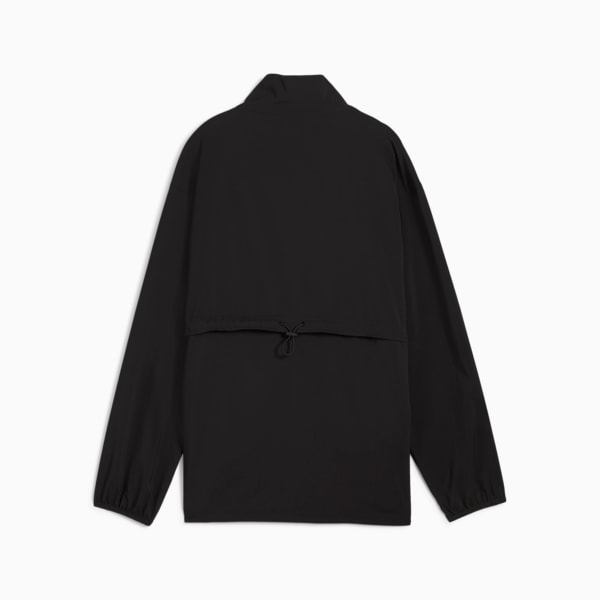 Chamarra de entrenamiento con cordón elástico para mujer, PUMA Black, extralarge
