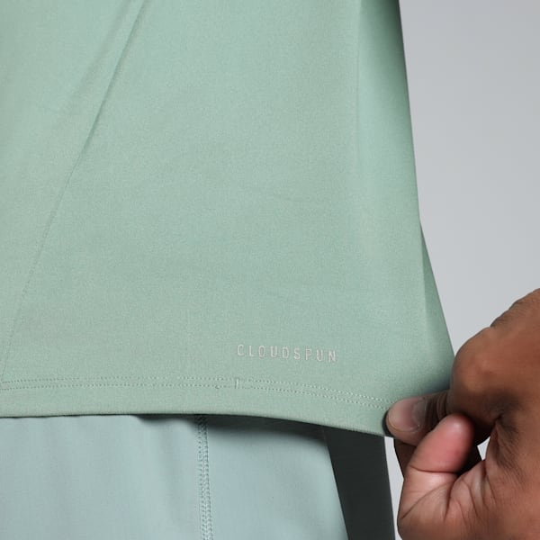 CLOUDSPUN Quarter-Zip Men's Training Jacket, Green Moon, extralarge-IND