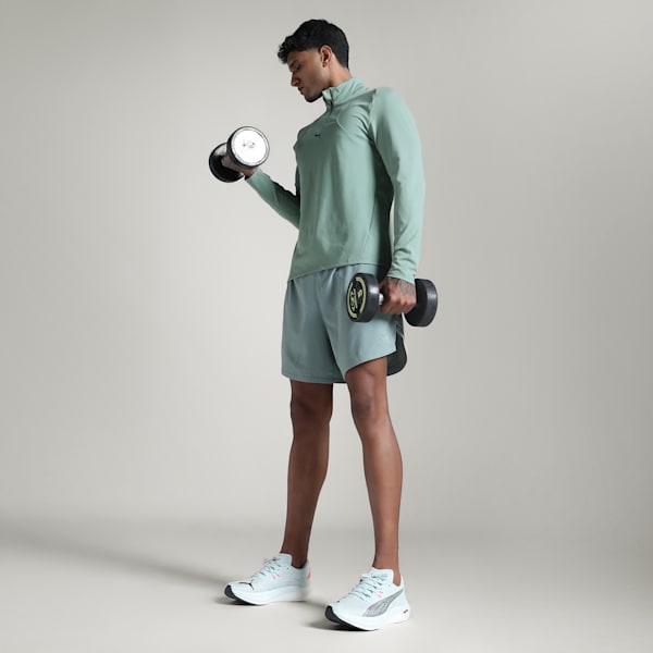 CLOUDSPUN Quarter-Zip Men's Training Jacket, Green Moon, extralarge-IND