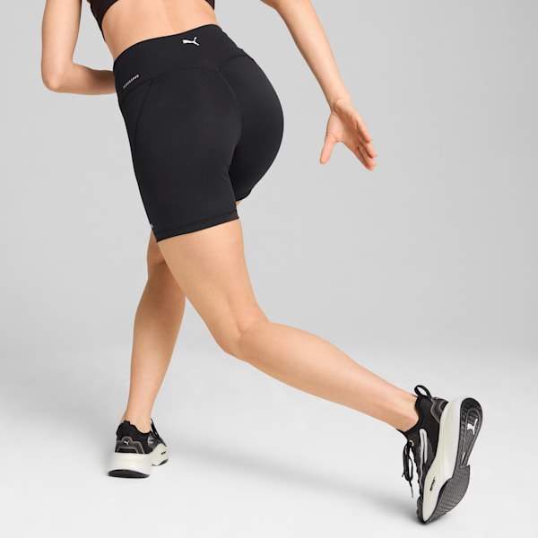 Shorts CLOUDSPUN 12cm para mujer, PUMA Black, extralarge