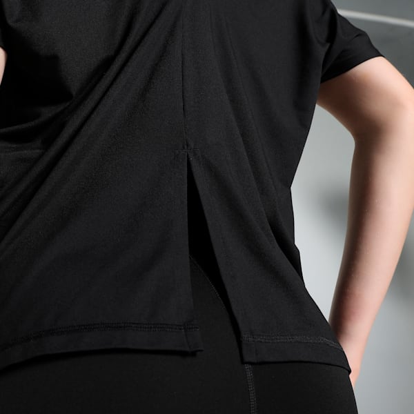 STUDIO Fashion Women's Training Tee, PUMA Black, extralarge-IND