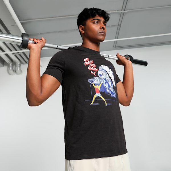 No Train No Gain Men's Training Tee, PUMA Black, extralarge-IND