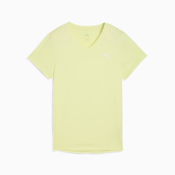 Playera de cuello en V para mujer TAD ESSENTIALS, Gold Moon, extralarge