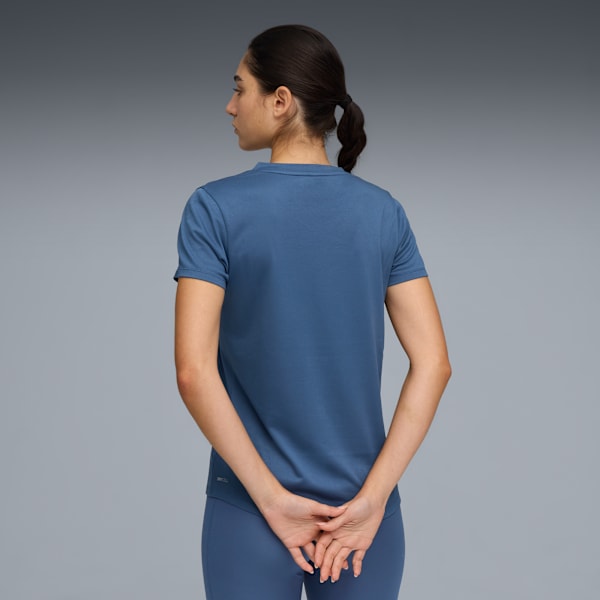 TAD ESSENTIALS V-Neck Tee Women, Dark Indigo, extralarge