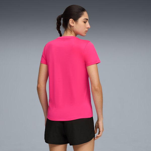 TAD ESSENTIALS V-Neck Tee Women, Glowing Pink, extralarge