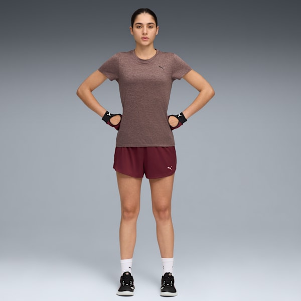 Playera Train All Day Essentials para mujer, Raisin Heather, extralarge