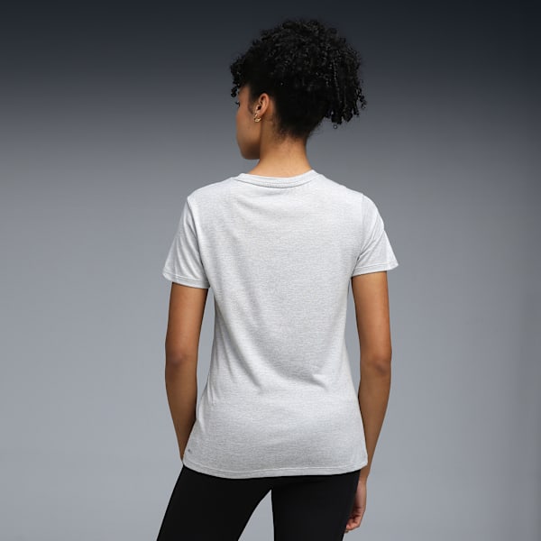 Train All Day Heather Logo Women's Training Tee, Light Gray Heather, extralarge-IND