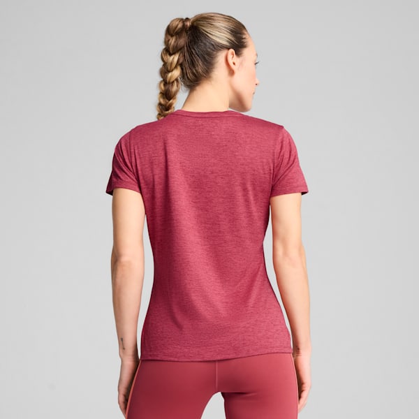 Train All Day Heather Logo Women's Training Tee, Port Heather, extralarge-IND