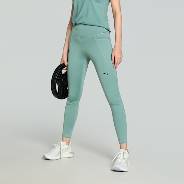 Train All Day Women's Ankle Length Training Tights, Green Moon, extralarge-IND