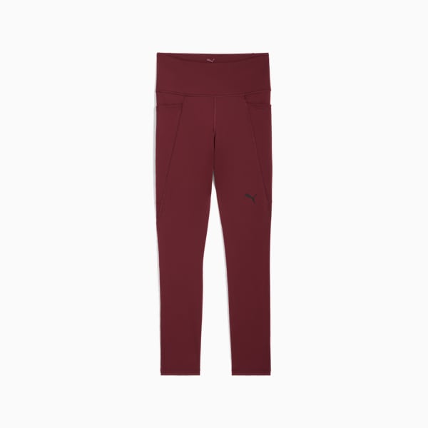 Train All Day Women's Ankle Length Training Tights, Ruby Shimmer, extralarge-IND