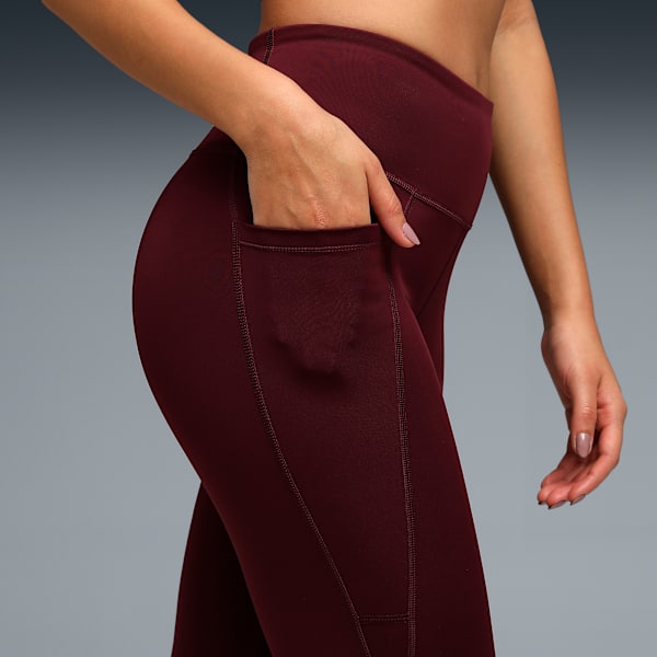 Train All Day Women's Ankle Length Training Tights, Ruby Shimmer, extralarge-IND