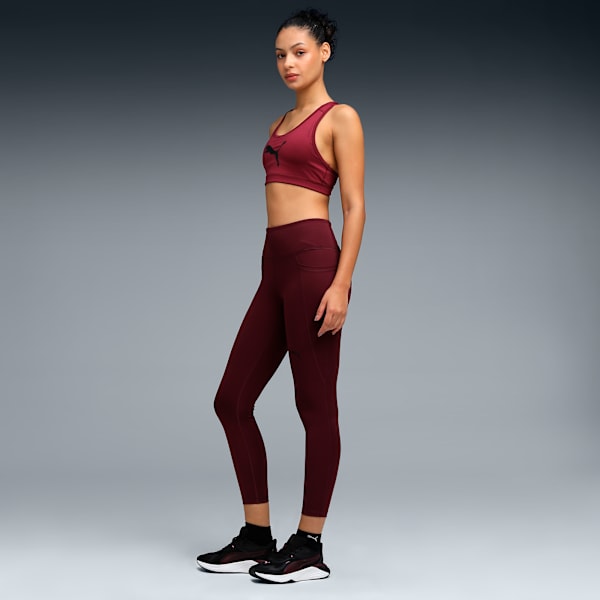 Train All Day Women's Ankle Length Training Tights, Ruby Shimmer, extralarge-IND