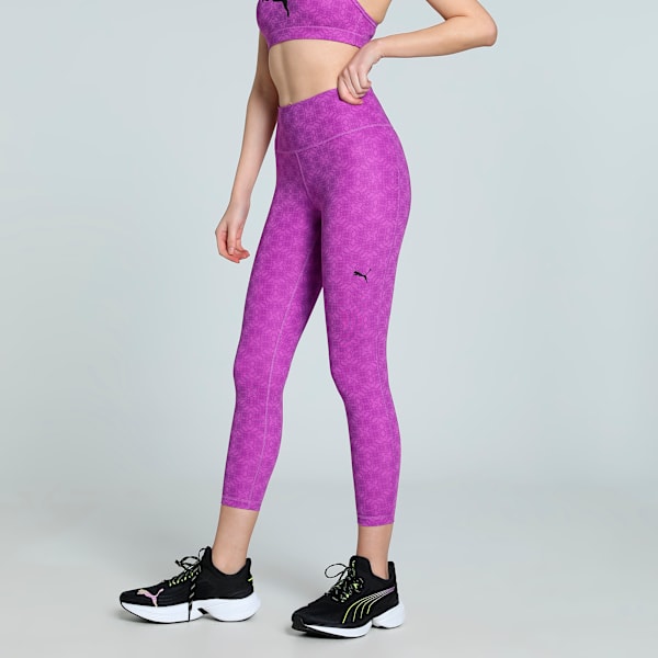 Train All Day GRAPHIC Women's Ankle Length Training Tights, Wild Berry-AW-048281-0001, extralarge-IND