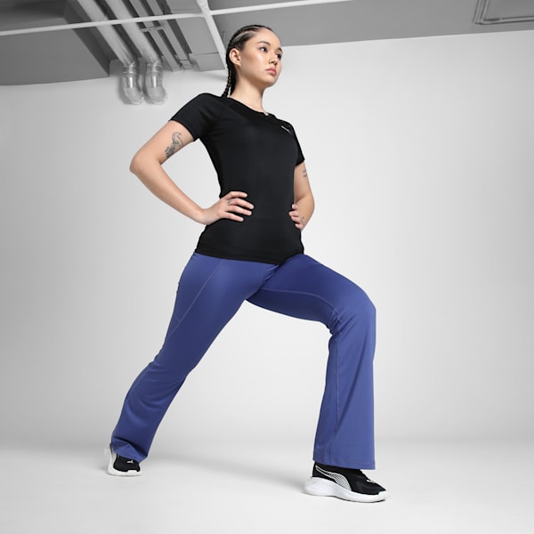 Train All Day Women's Bootcut Training Pants, Blue Crystal, extralarge-IND