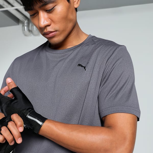 Train All Day Solid Cat Men's Training Tee, Galactic Gray, extralarge-IND