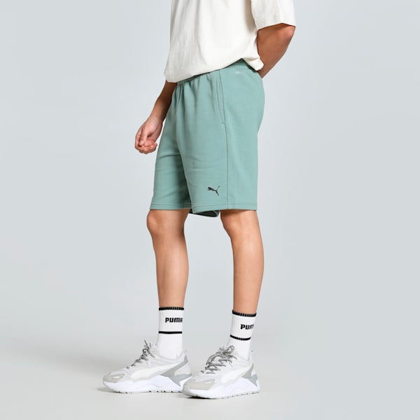 Train All Day Knit Men's Training Shorts, Green Moon, extralarge-IND