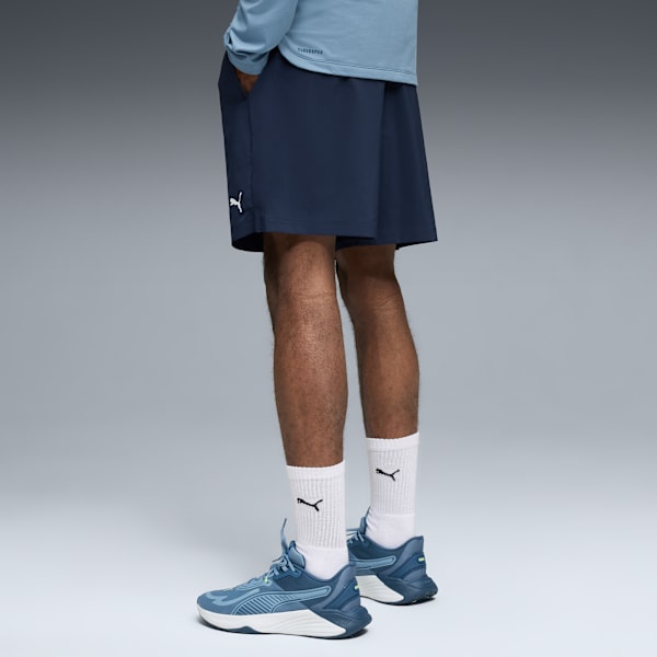 Shorts Train All Day Essentials 17cm para hombre, PUMA Navy-PUMA White, extralarge