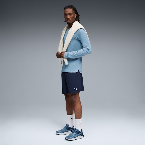 Shorts Train All Day Essentials 17cm para hombre, PUMA Navy-PUMA White, extralarge