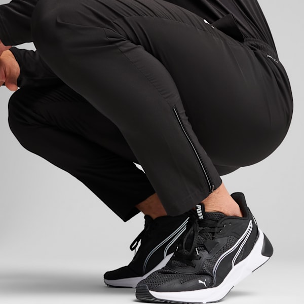 TAD ESSENTIALS Woven Tapered Pants Men, PUMA Black, extralarge