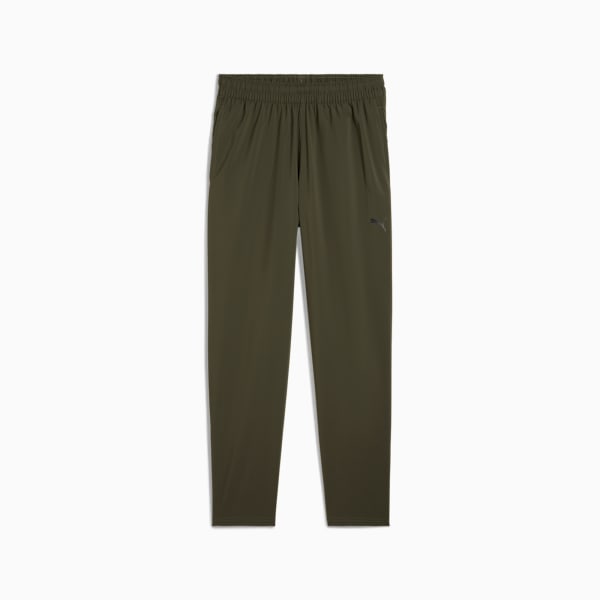 Train All Day Men's Woven Tapered Training Pants, Dark Olive, extralarge-IND