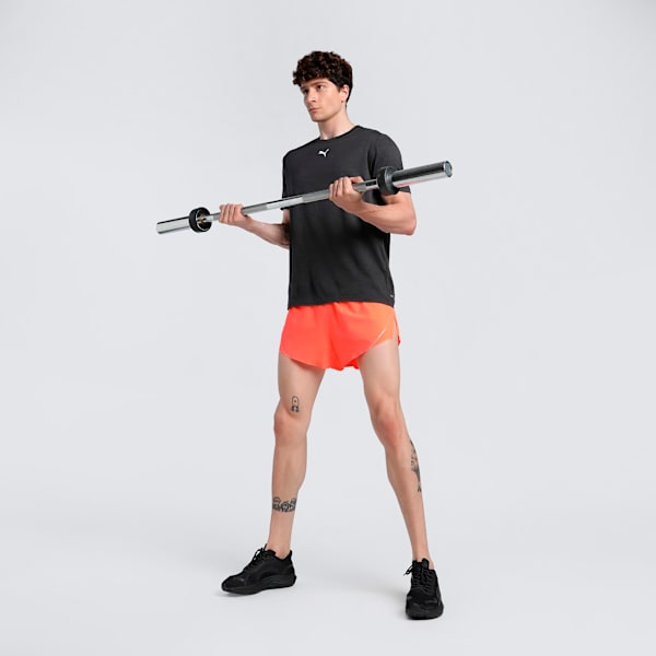 Train All Day Heather Cat Men's Training Tee, PUMA Black Heather, extralarge-IND