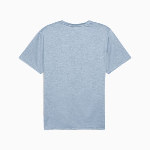 ESSENTIALS HEATHER CAT Tee, Cool Blue Heather, extralarge