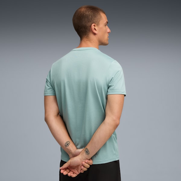 Playera Train All Day Essentials Texture para hombre, Light Moss Heather, extralarge