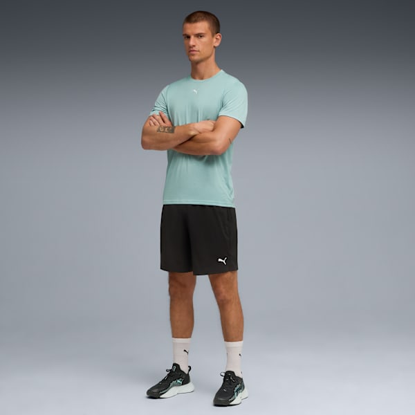 Playera Train All Day Essentials Texture para hombre, Light Moss Heather, extralarge