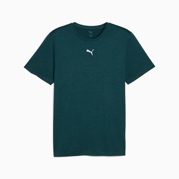 Playera Train All Day Essentials Texture para hombre, Green Terrain Heather, extralarge