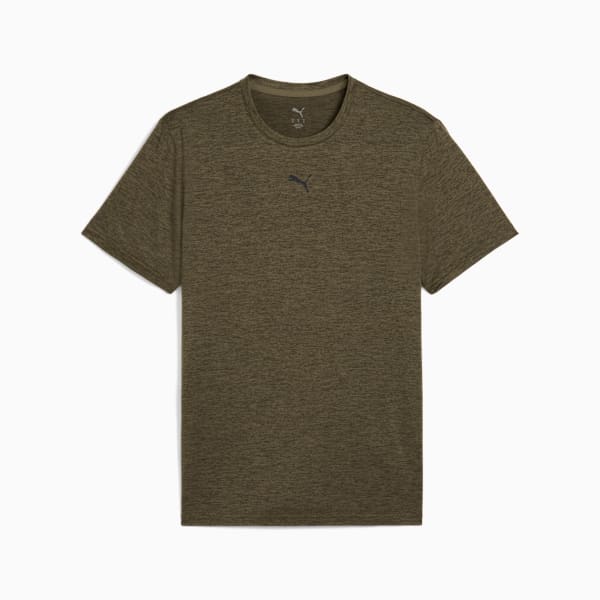 Train All Day Essentials Men's Training Tee, Loden Green Heather, extralarge