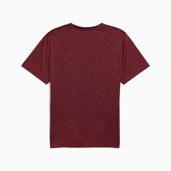 Playera Train All Day Essentials Texture para hombre, Ruby Shimmer Heather, extralarge